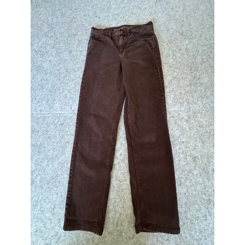 American Eagle Outfitters Pants Womens 4 Brown Corduroy '90s Straight Stretch